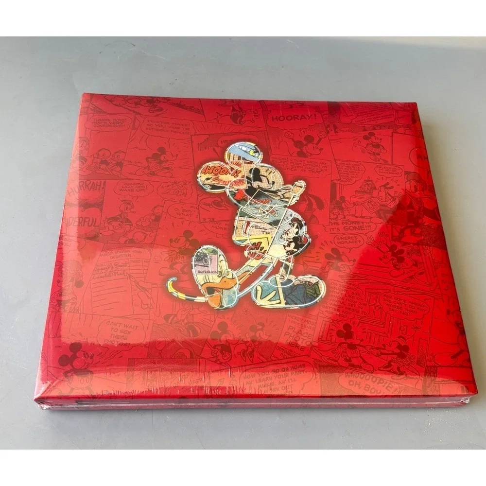 Disney Mickey Mouse 8x8 Scrapbook Album Red Comic Strip SandyLion New Sealed